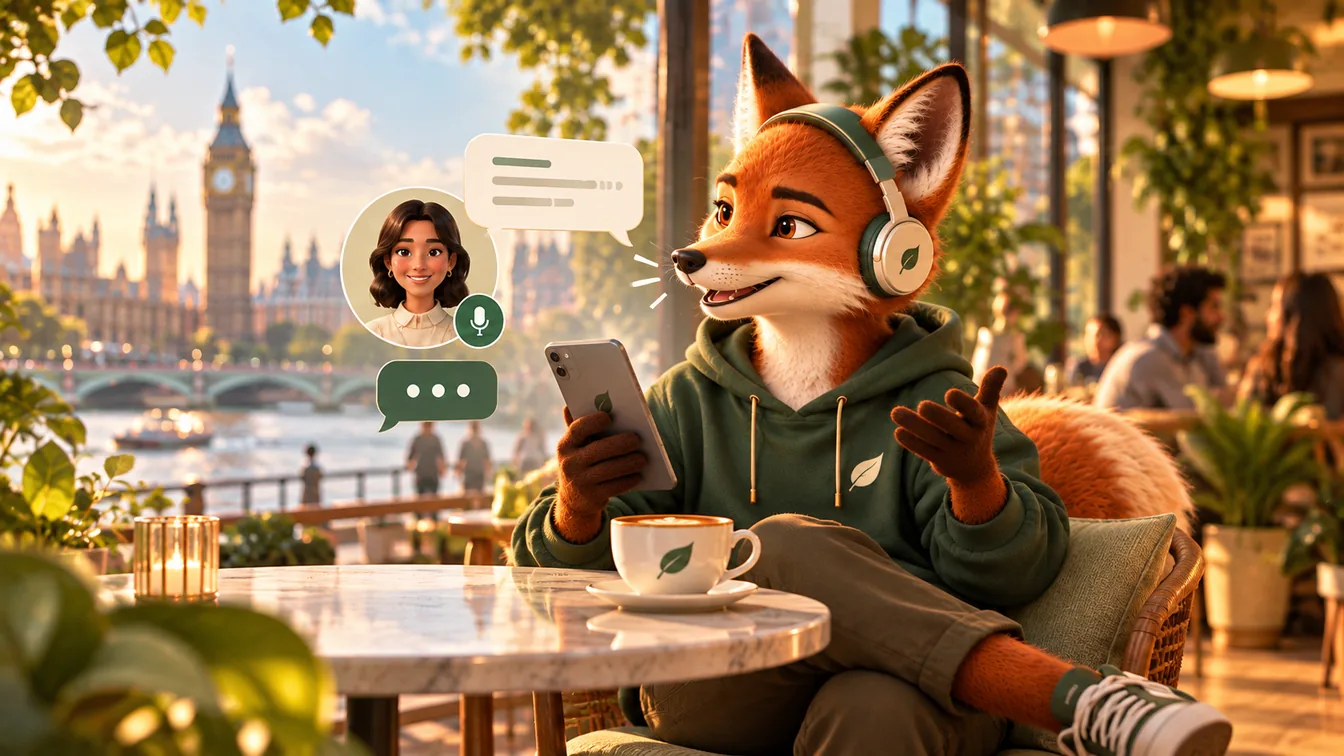Langlify fox practising spoken English